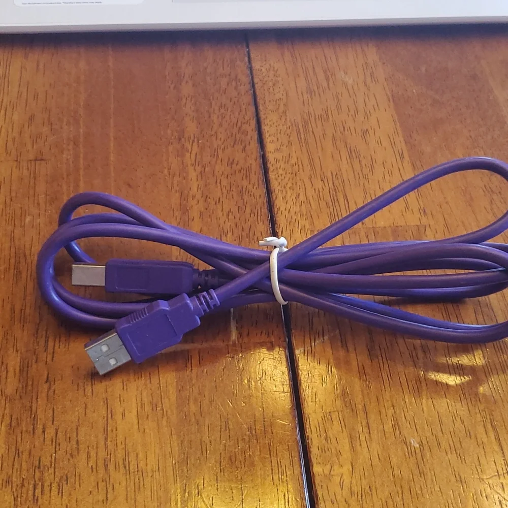 6ft Purple USB to Printer Cable Cord